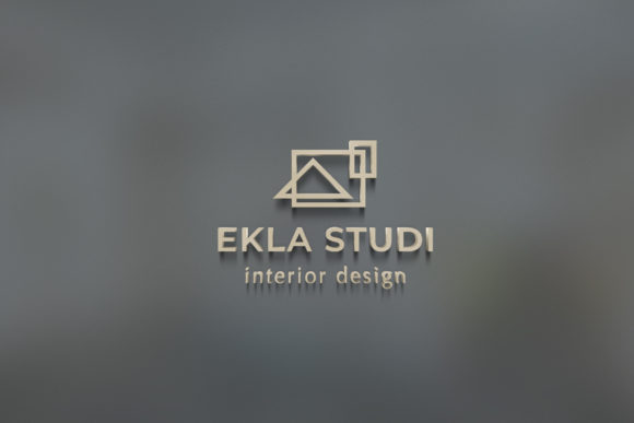 Abstract House Studio Logo: A Modern Graphic Design Asset for Local Business Branding