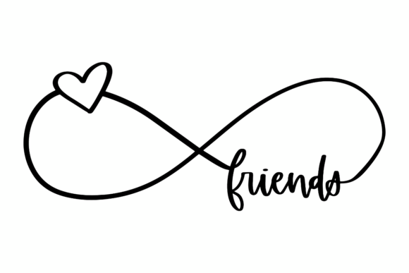 Infinity Heart Friends: A Graphics Asset for Timeless Branding and Crafts