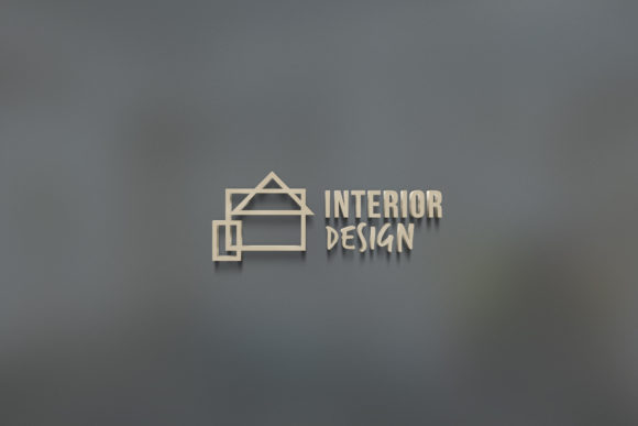 Interior Design Logo Abstract: A Modern Graphic Asset for Content Creators