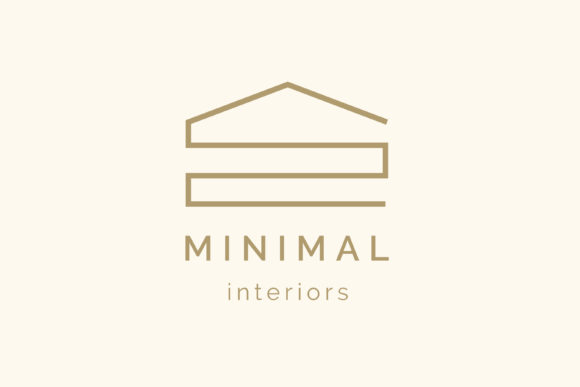 Minimalist House Logo Template: A Modern Graphic Design Asset for Branding
