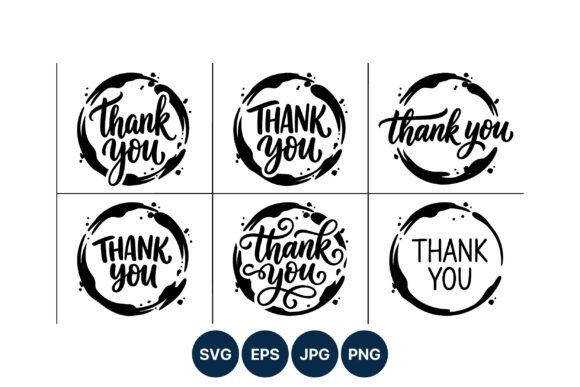 Thank You Hand Lettering Ink Circle
